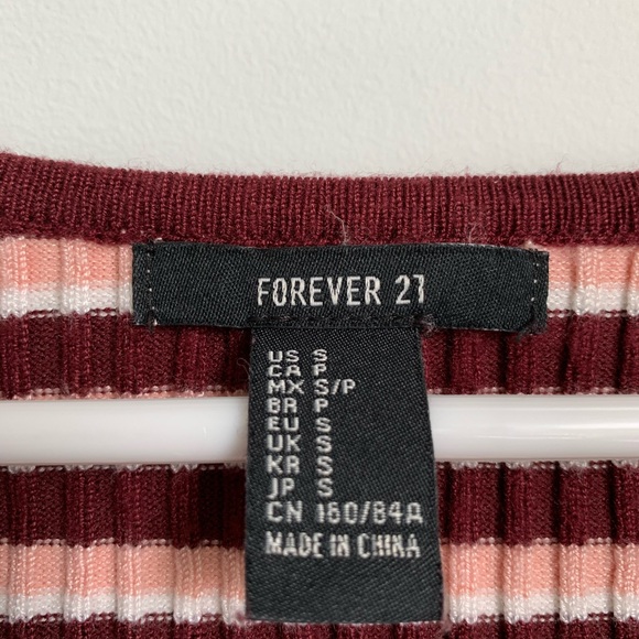 Forever 21 Striped Crop Top - Picture 3 of 3